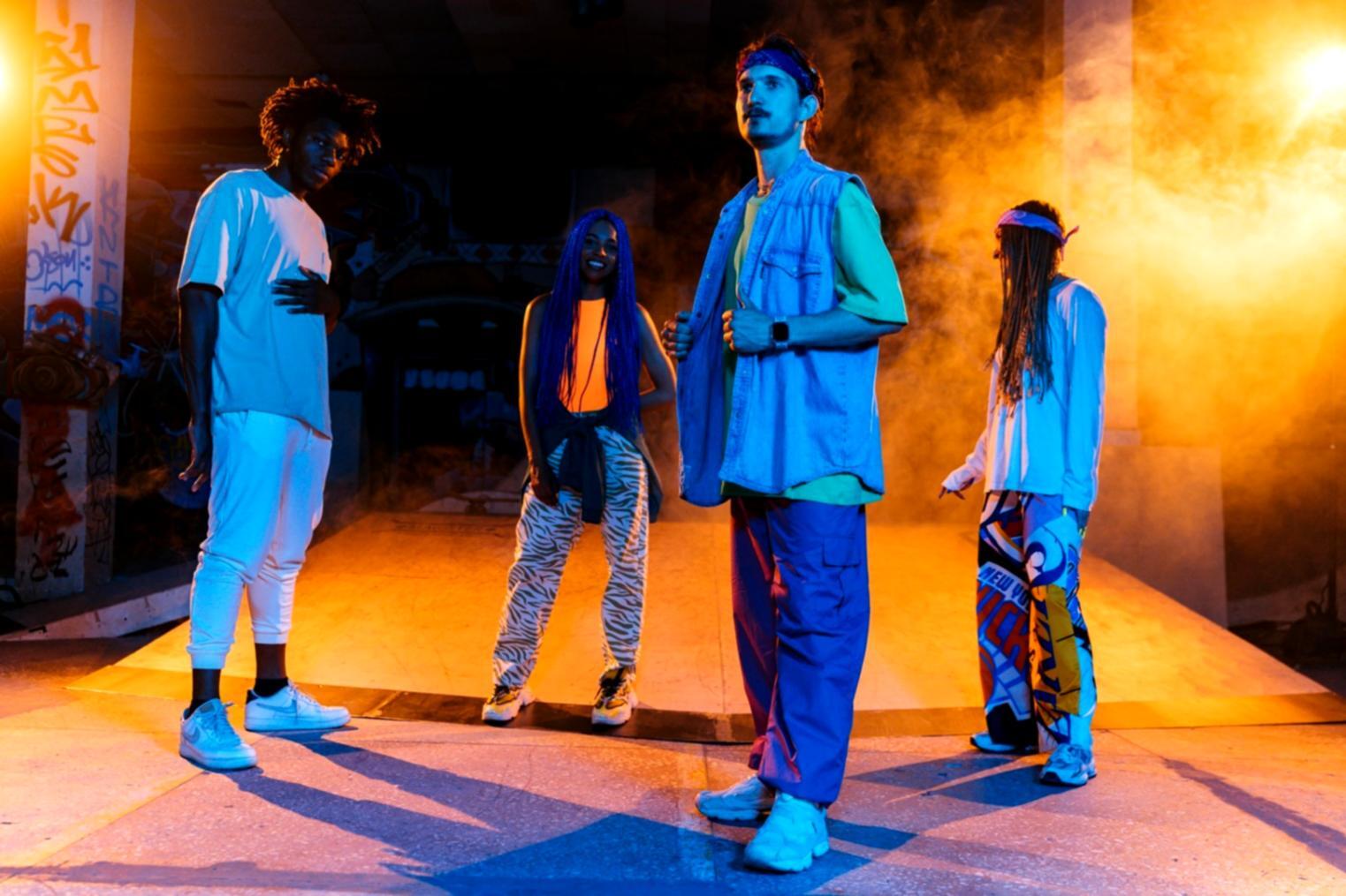 Event professionals engaged in focused discussion